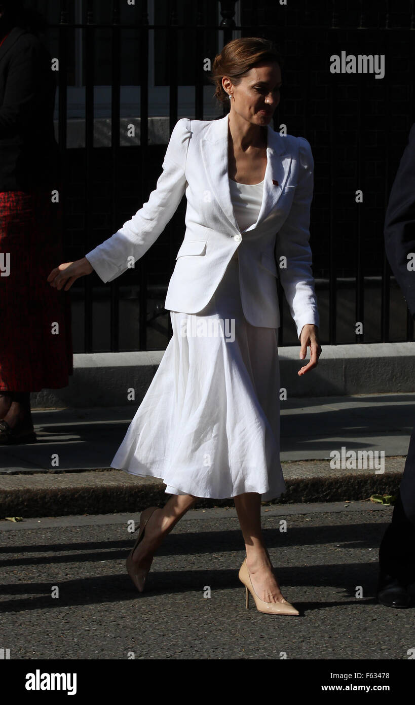 Angelina Jolie gesehen in der Downing Street, London, 2014 Stockfoto