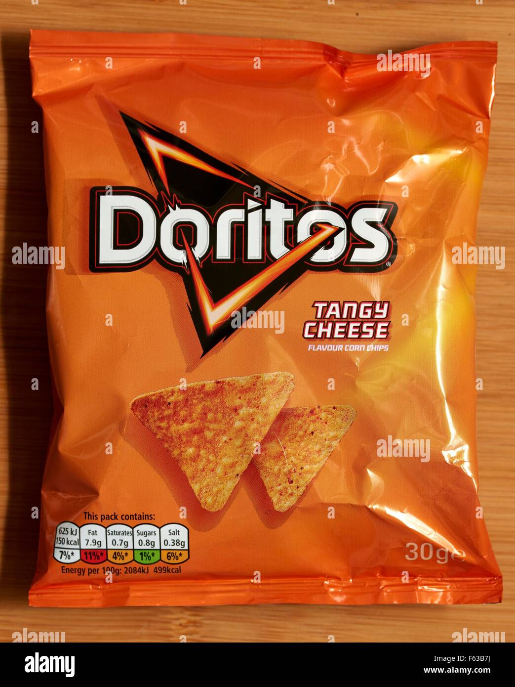 Doritos würzige Käse-snacks Stockfoto
