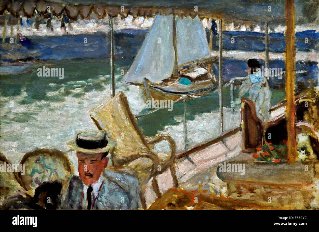 En yacht 1912 Pierre Bonnard 1867-1947 Frankreich Französisch Stockfoto
