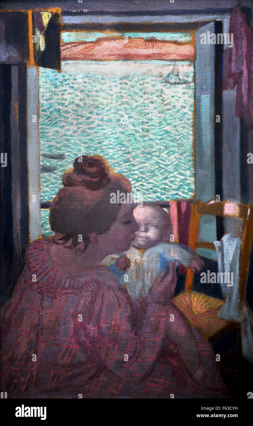 Maternité à la Fenêtre - Mutterschaft des Fensters 1899 Maurice Denis 1870-1943 Frankreich Französisch Stockfoto