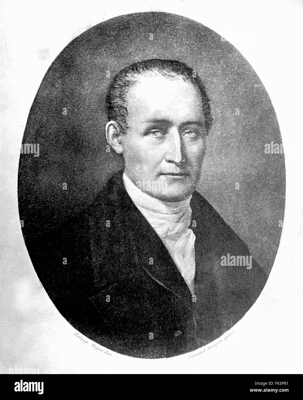 Französischer Erfinder JOSEPH NIEPCE (1765-1833) und Fotografie-Pionier Stockfoto