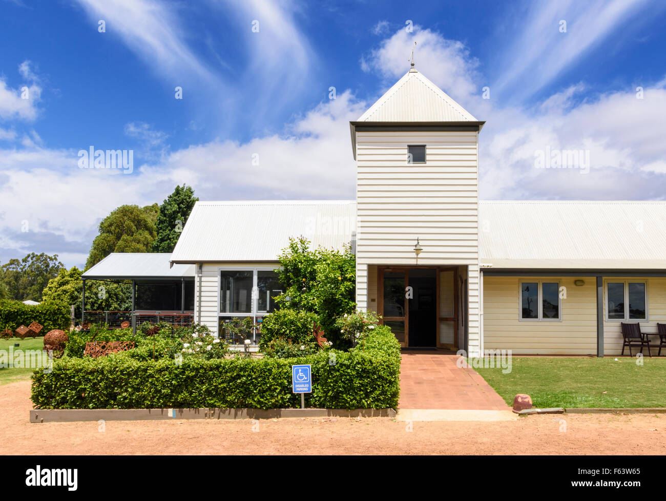 Heu zu vergießen Hill Winery in Wilyabrup in der Margaret River Region von Western Australia Stockfoto