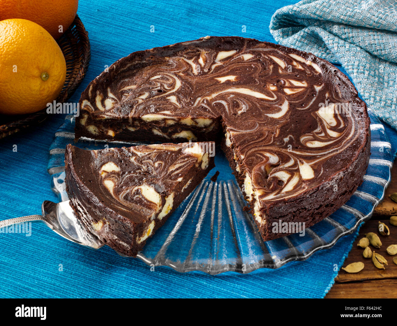 Mousse au Chocolat Torte Stockfoto