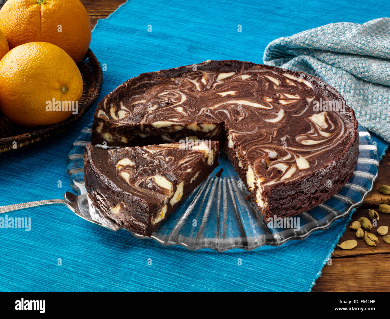 Mousse au Chocolat Torte Stockfoto