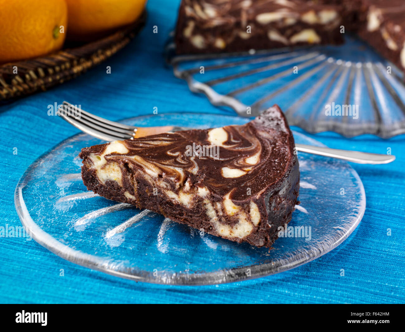 Mousse au Chocolat Torte Stockfoto