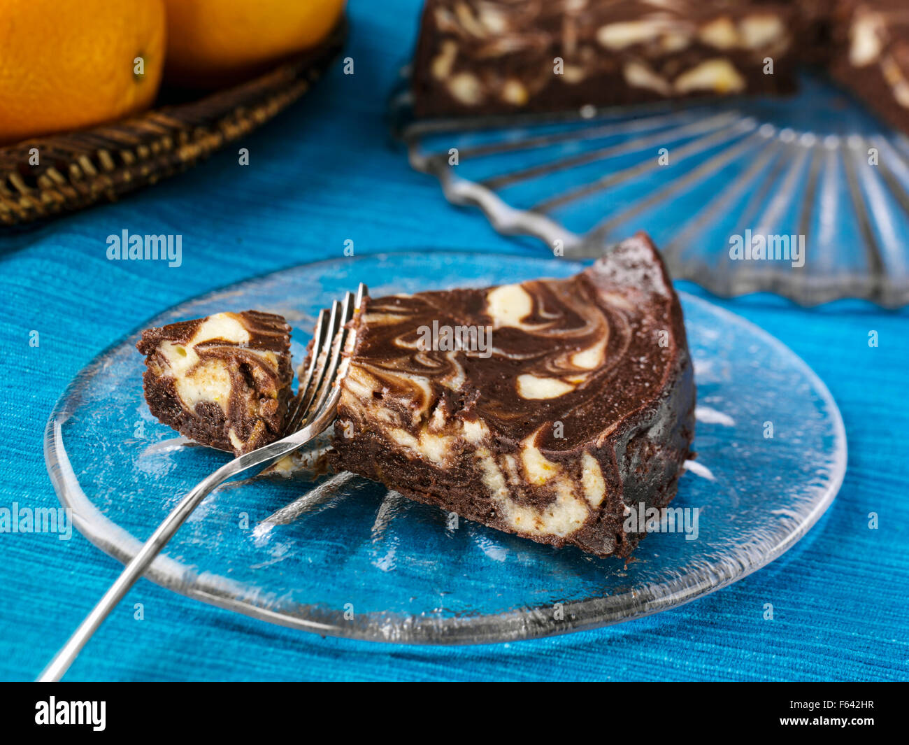 Mousse au Chocolat Torte Stockfoto