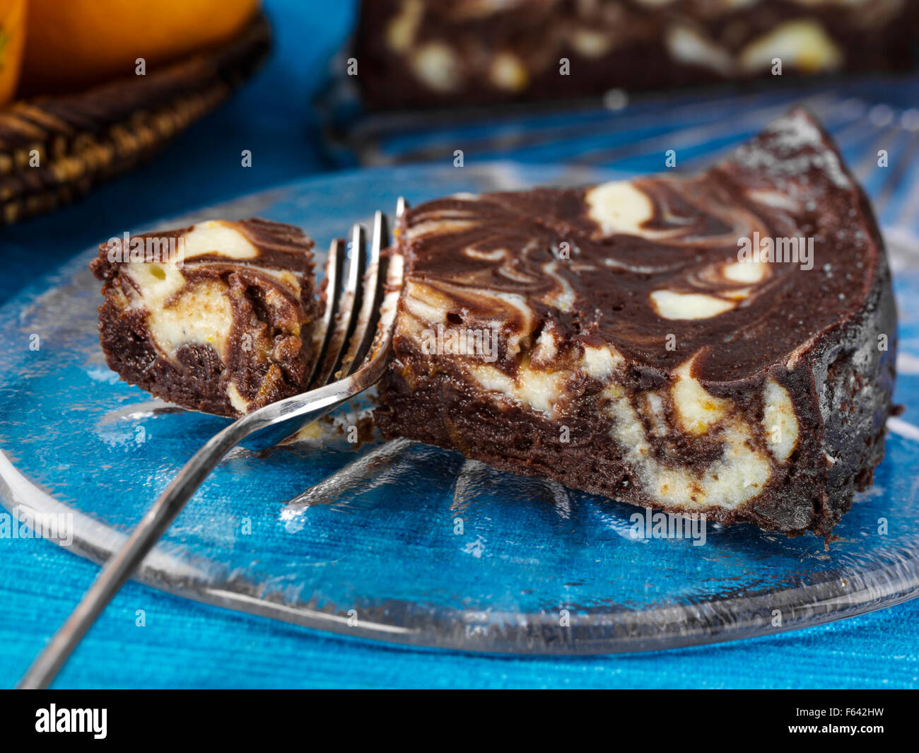 Mousse au Chocolat Torte Stockfoto