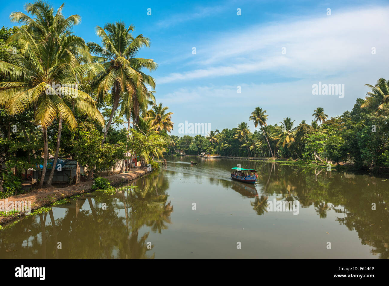 Backwaters von Kerala, Indien Stockfoto