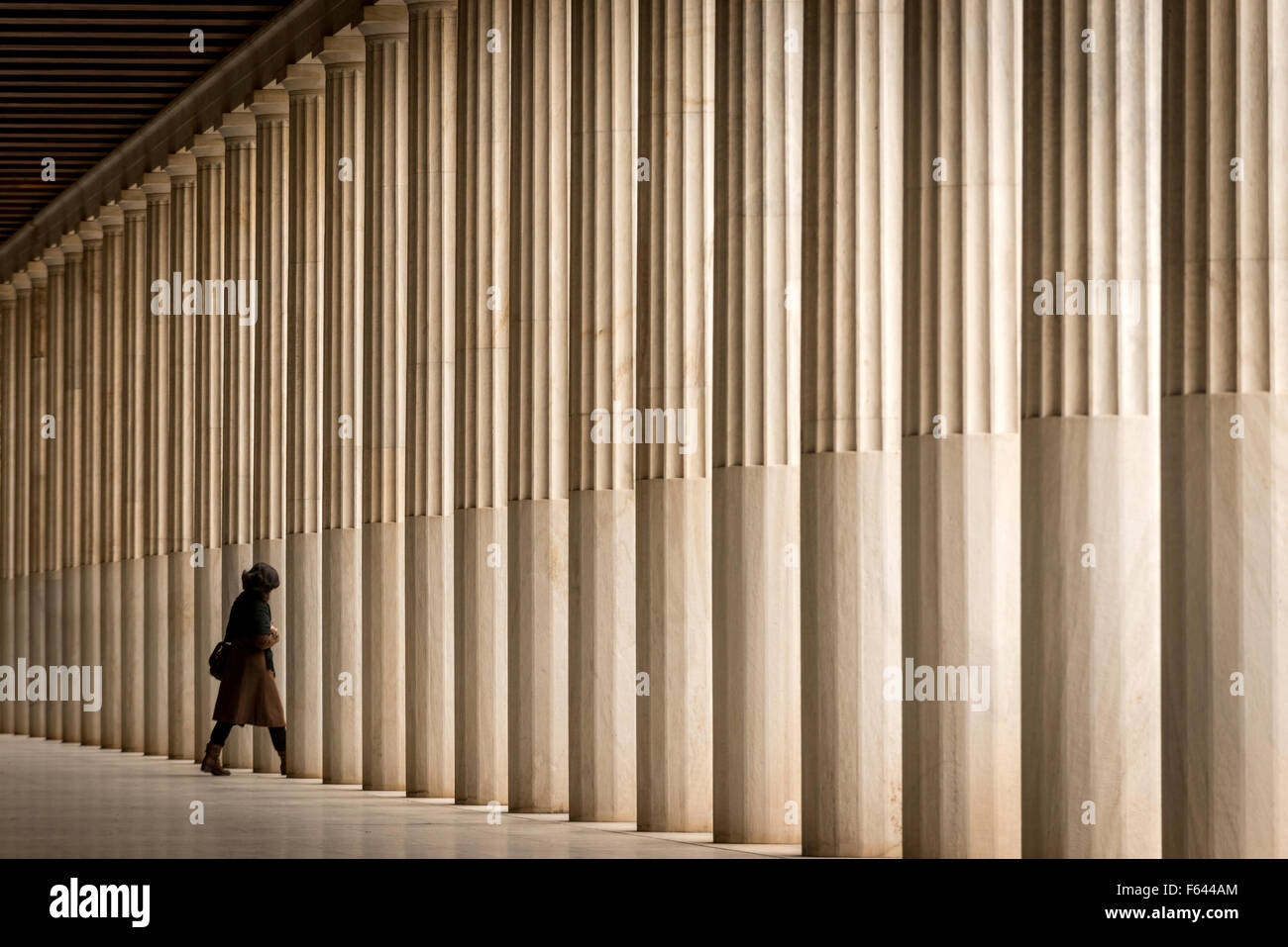 Die Agora in Athen, Griechenland. Stockfoto