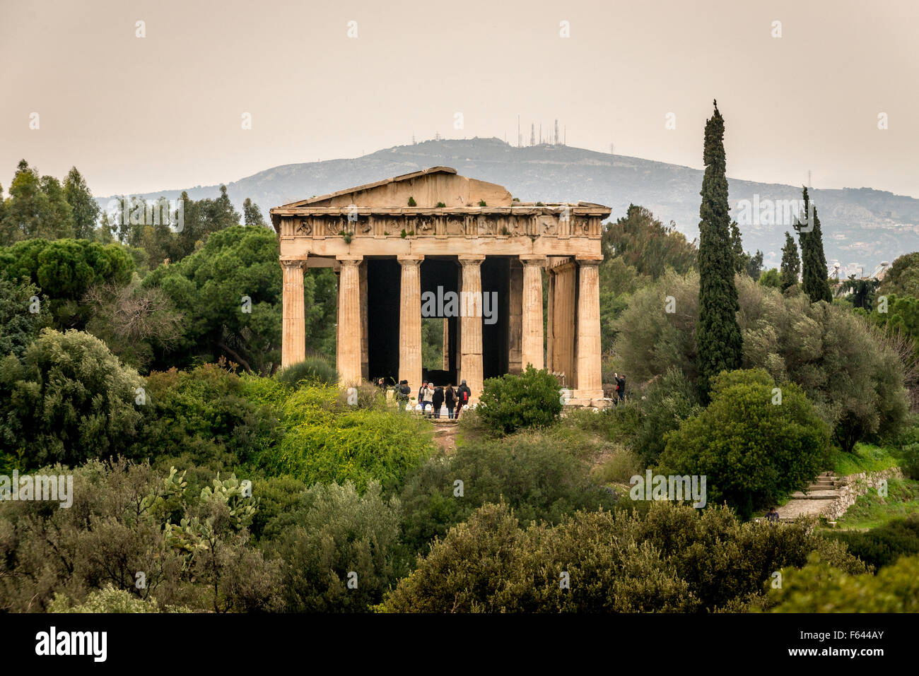 Tempel des Hephaistos in Athen, Griechenland. Stockfoto