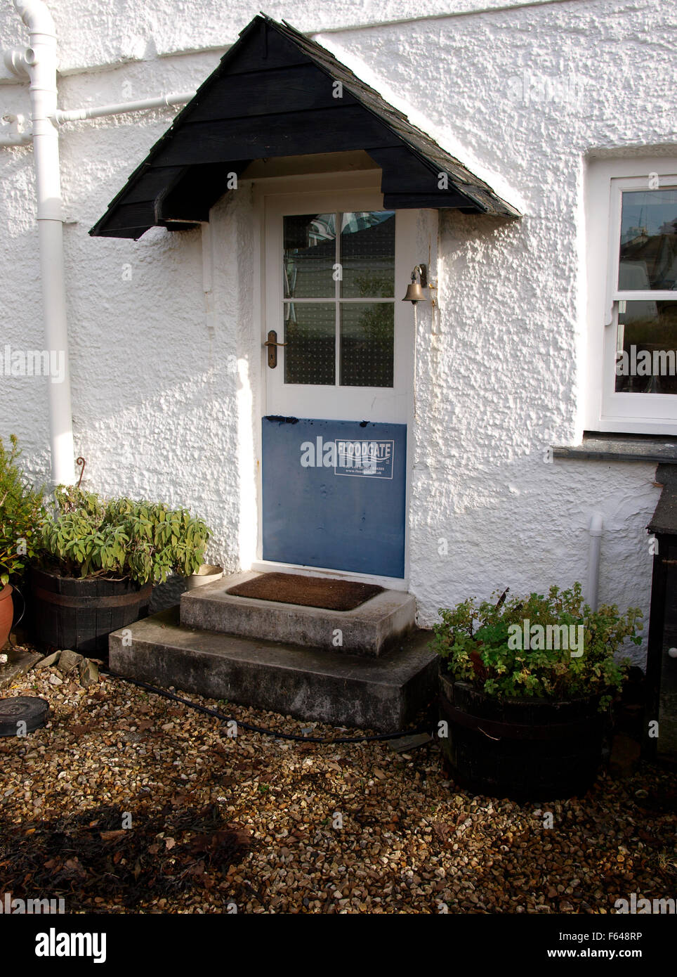 Schleusentor Auf Ein Haus Tur Mylor Brucke Falmouth Cornwall