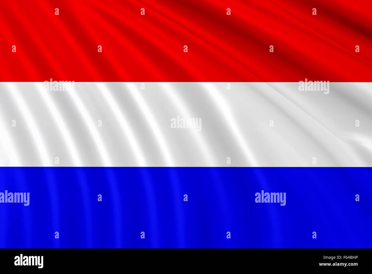 Flagge der Niederlande, Holland Stockfoto