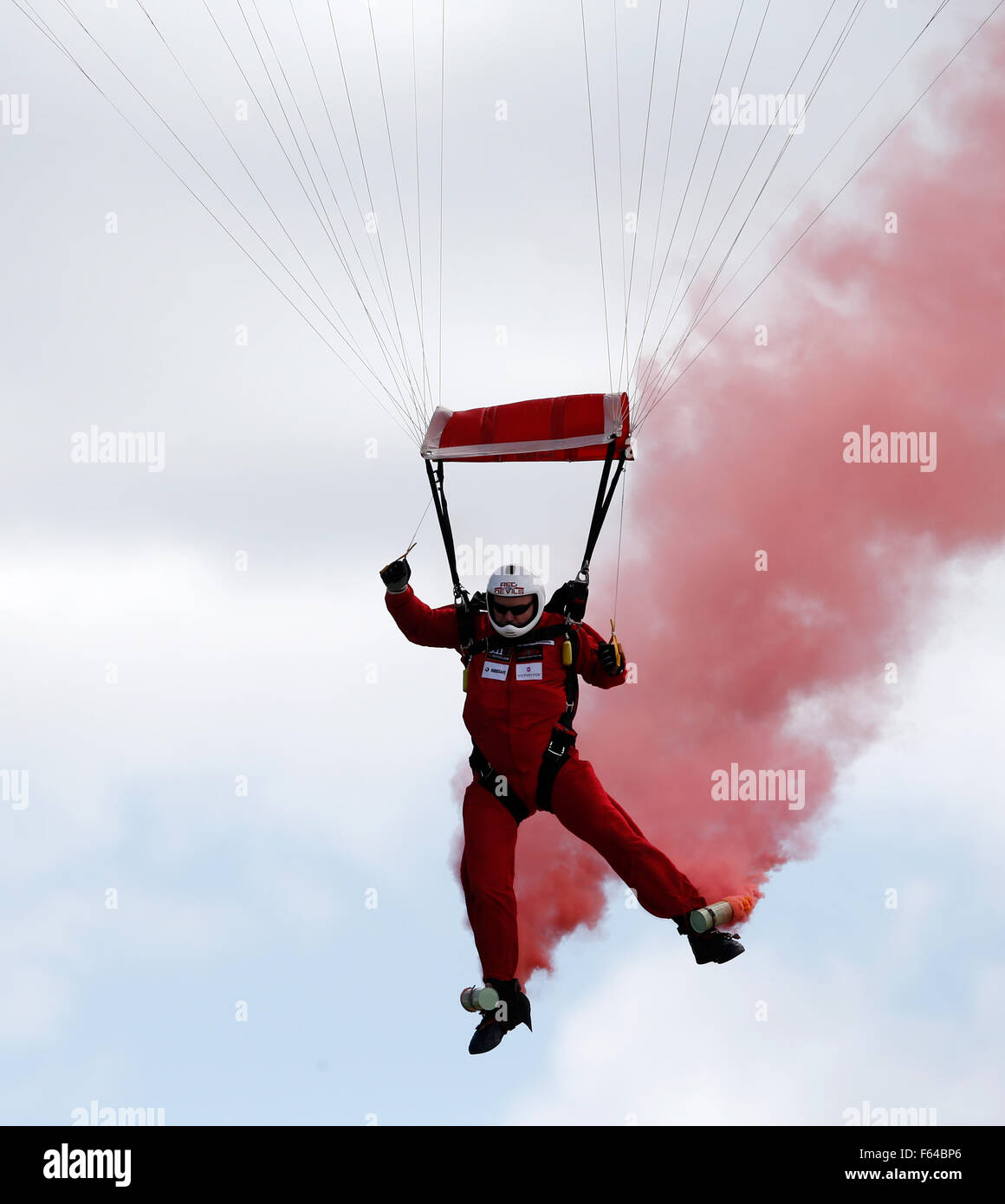 Die roten Teufel - ist das Freifall-Team der Fallschirm Display Team von The Parachute Regiment und die britische Armee Stockfoto