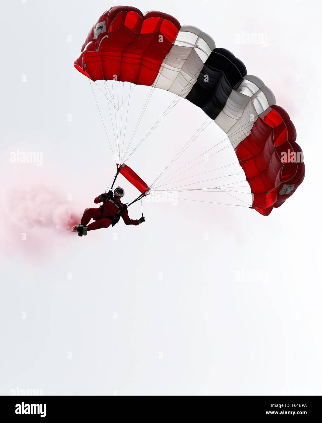 Die roten Teufel - ist das Freifall-Team der Fallschirm Display Team von The Parachute Regiment und die britische Armee Stockfoto