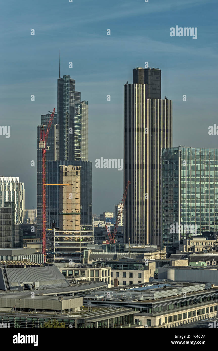 Hochhäuser in Stadt von London Tower 42 Stockfoto