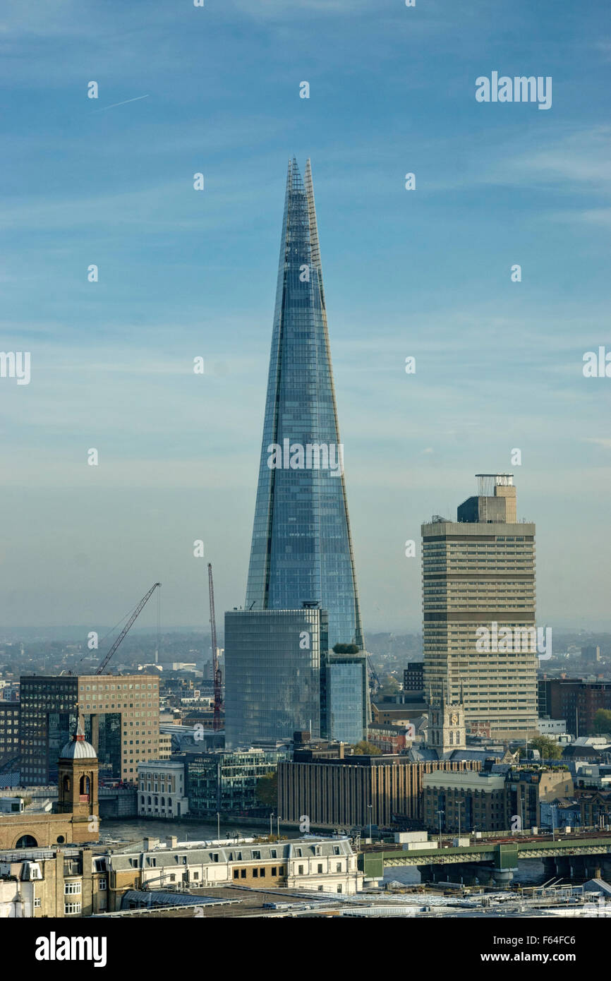 Der Shard London hoch bauen Stockfoto
