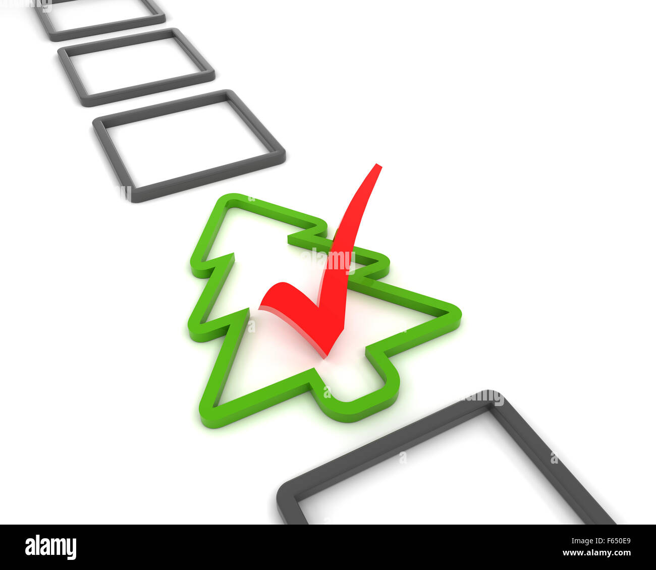 Wahl für Weihnachten Stockfoto