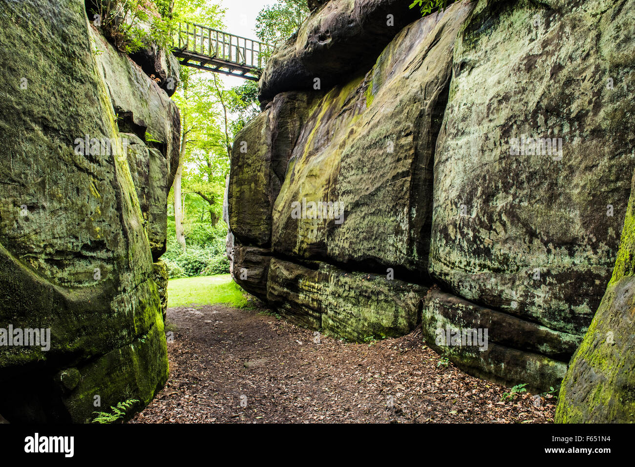 Hohe Felsen in Tunbridge Wells Stockfoto