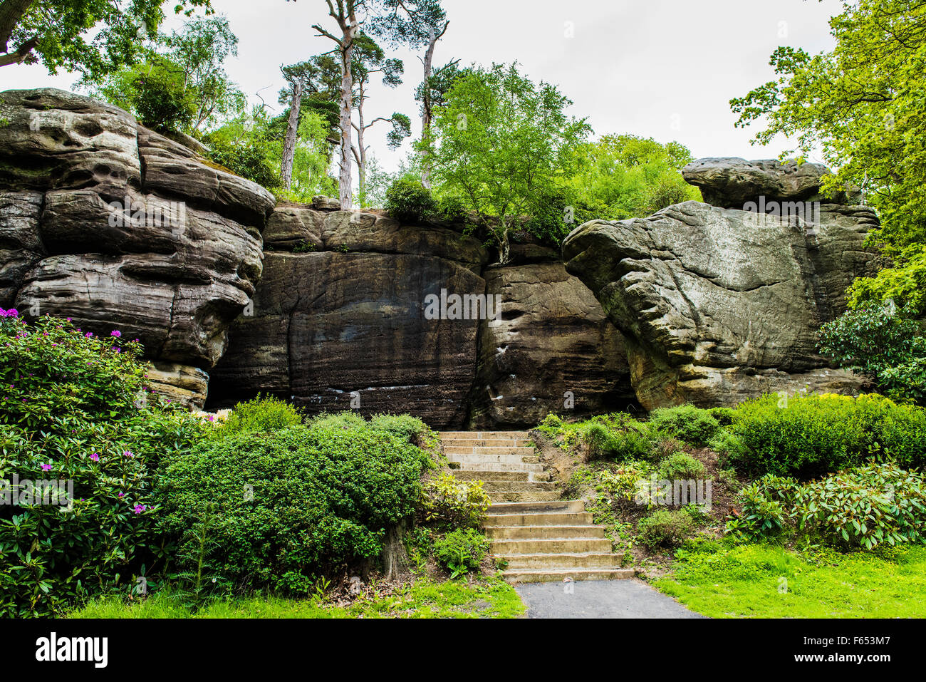 Hohe Felsen in Tunbridge Wells Stockfoto