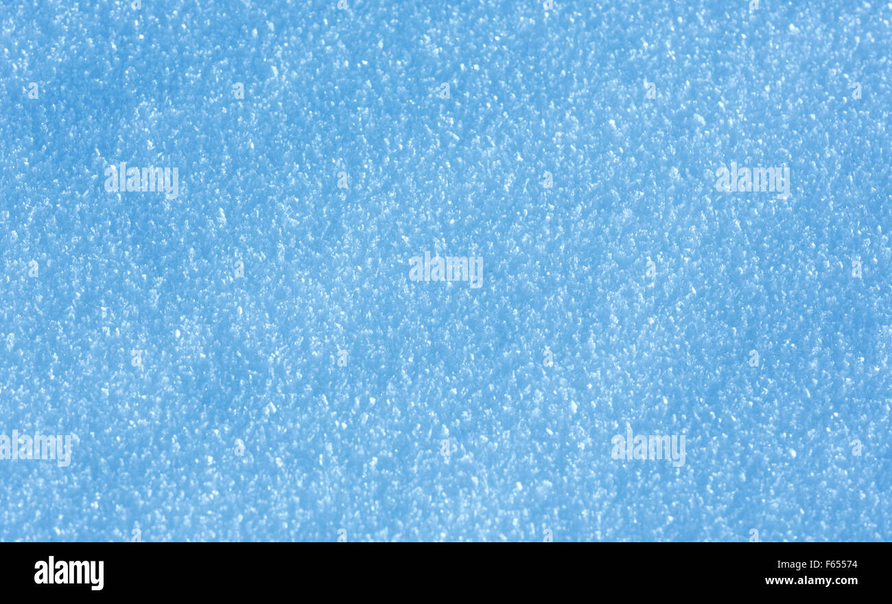 Schnee Schneeflocke Kristalle Nahaufnahme. Verschneiten Hintergrund. Stockfoto