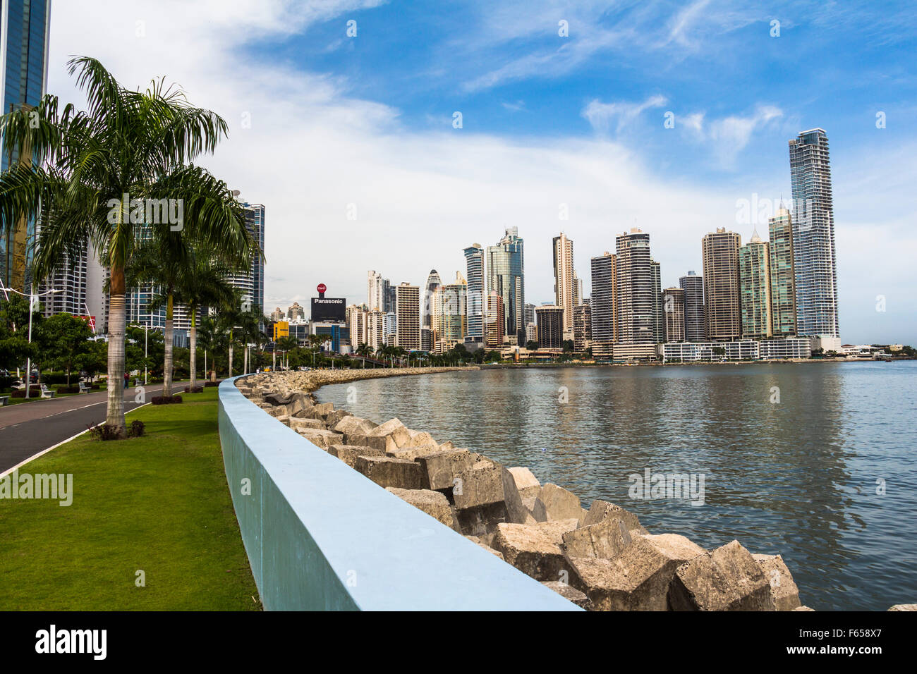 Panama City Skyline-Blick Stockfoto