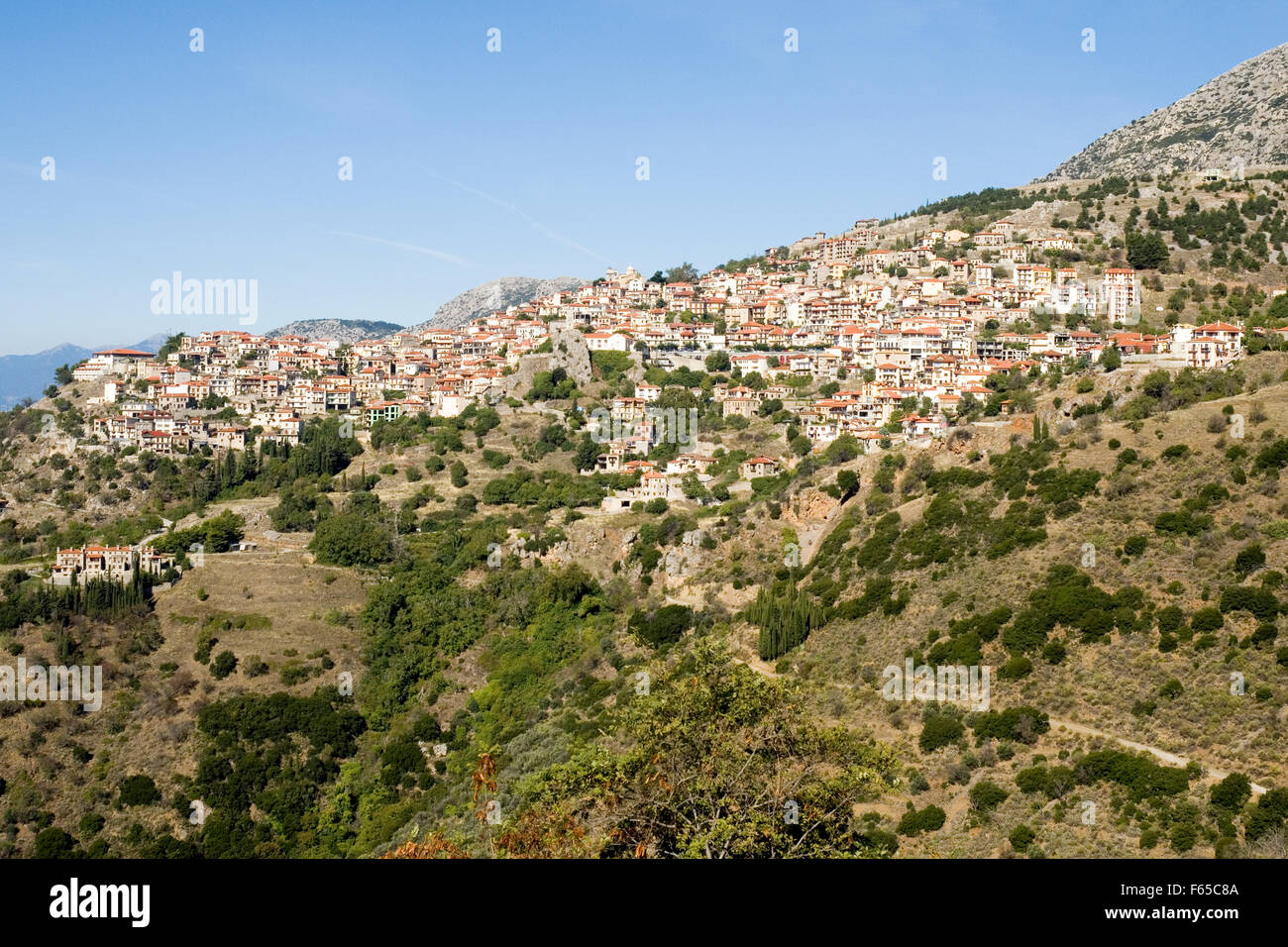 Griechenland, Delphi-Landschaft Stockfoto