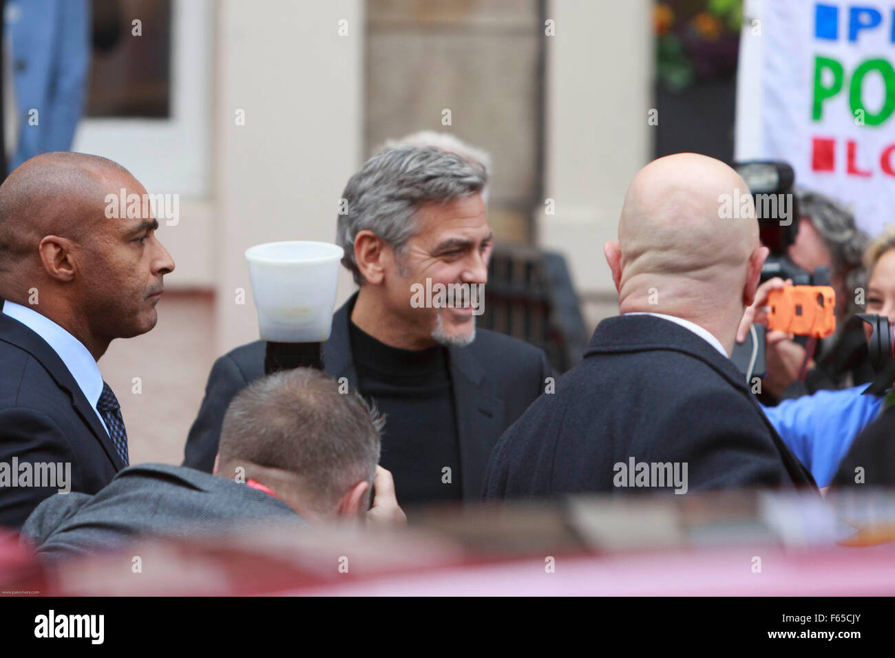 Edinburgh, UK. 12 November. George Clooney in Edinburgh zu sehen. Abgebildete George ClooneyPako Mera/Alamy Live-Nachrichten. Stockfoto