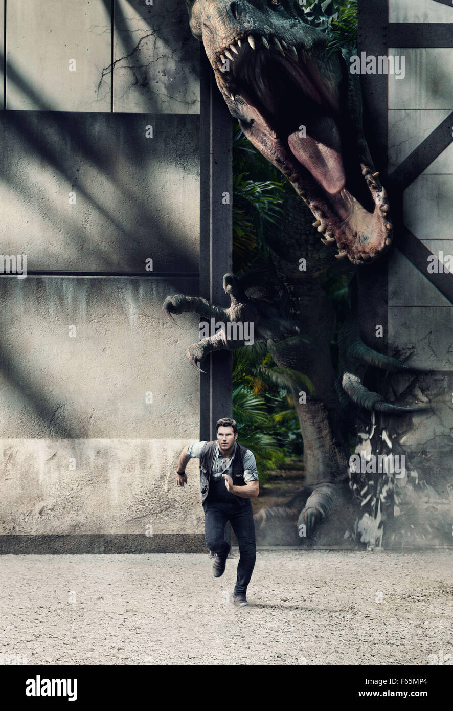 Jurassic World Year: 2015 USA Regie: Colin Trevorrow Chris Pratt Filmplakat (textlose) Stockfoto