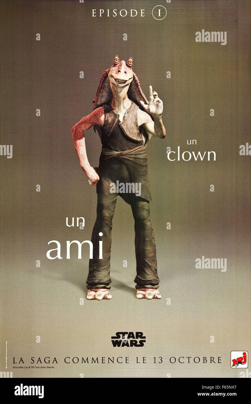 Star Wars: Episode I - The Phantom Menace Year: 1999 USA Regie: George Lucas Ahmed Best Filmplakat (Fr) Stockfoto