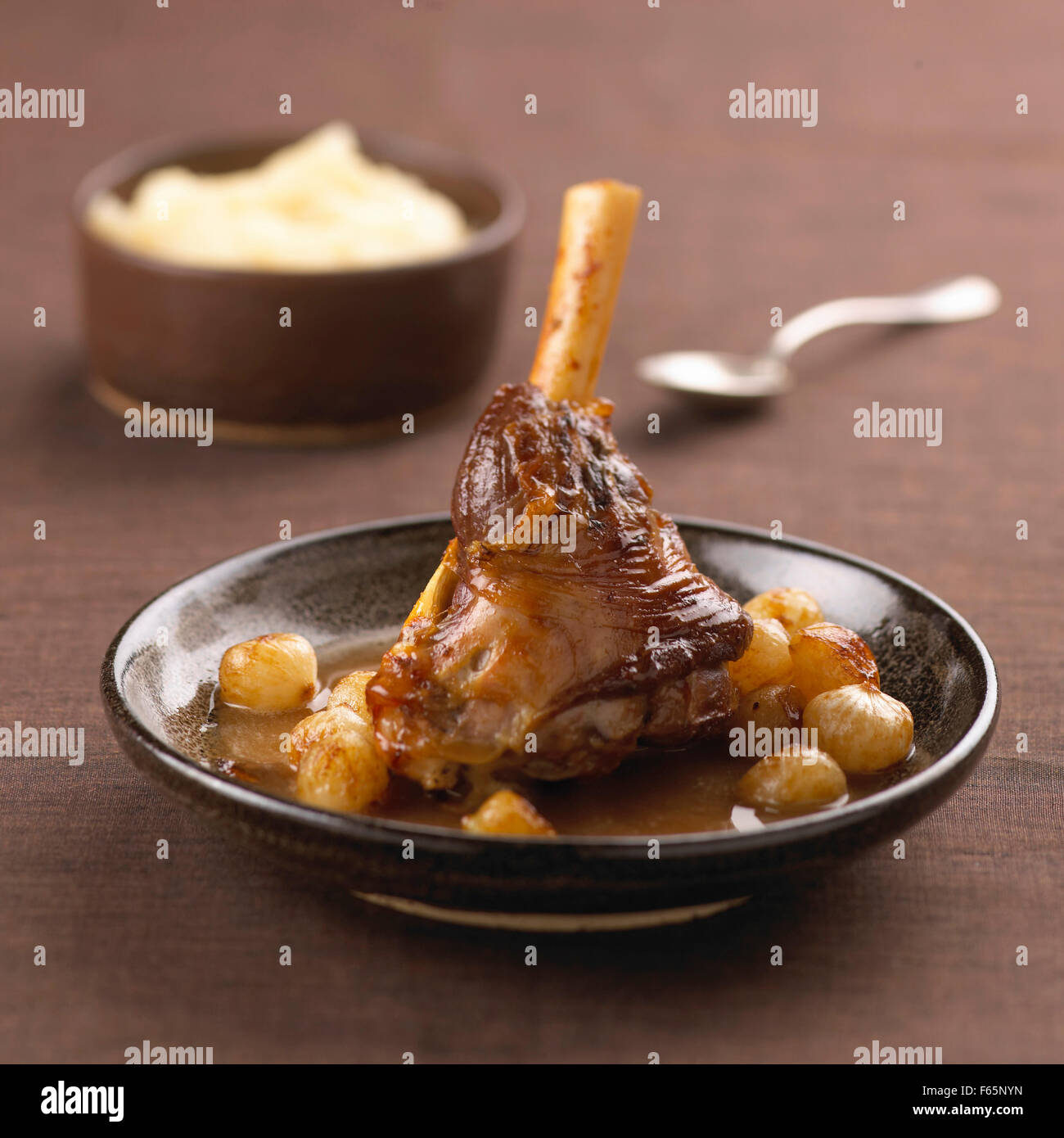 Haxe vom Lamm Stockfoto