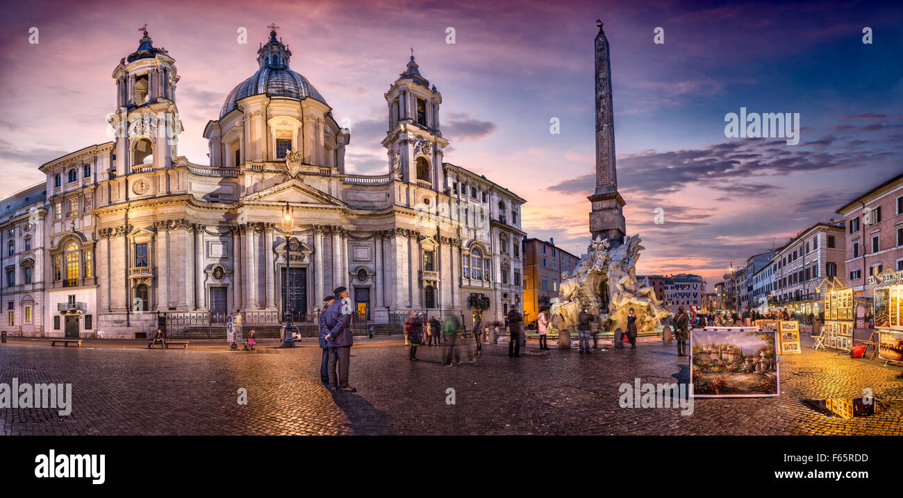 Piazza Navona, Rom, Italien Stockfoto