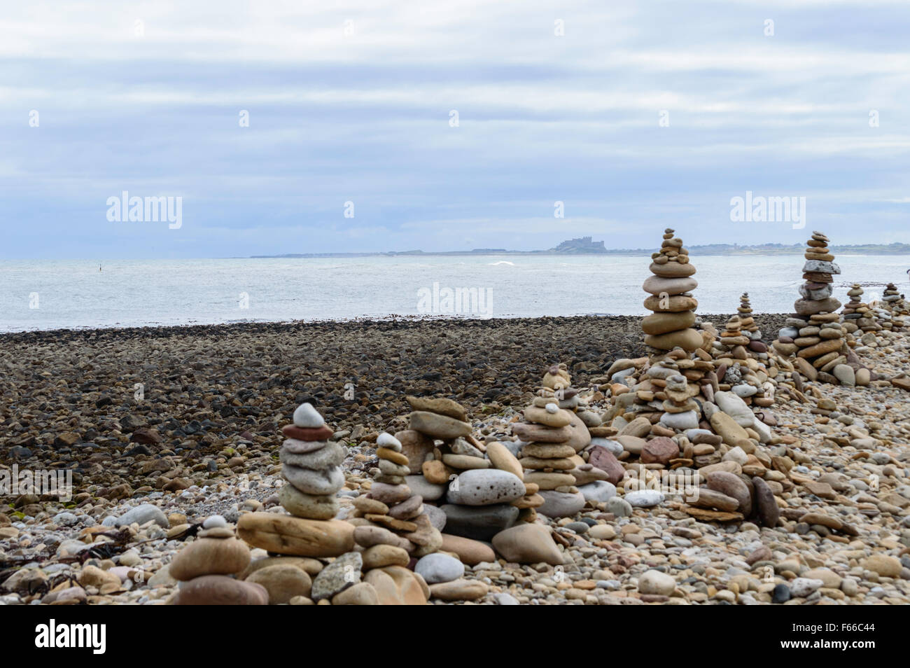 Lindisfarne Cairns Stockfoto