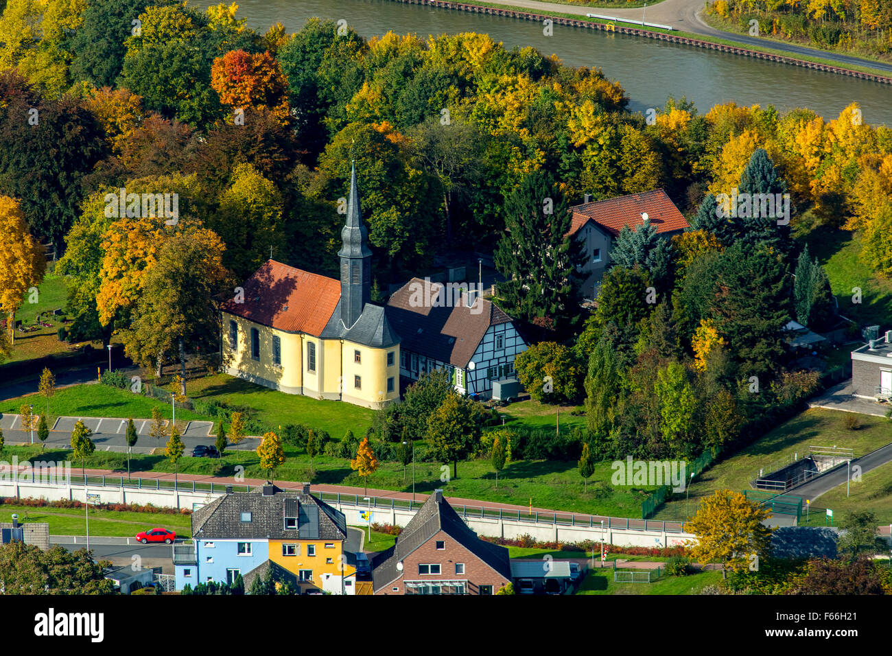 Kapelle Herringen an der Kapelle, Herringen, Hamm, Ruhr Area, North Rhine-Westphalia, Germany, Hamm Ruhr Nordrhein-Westfalen Stockfoto