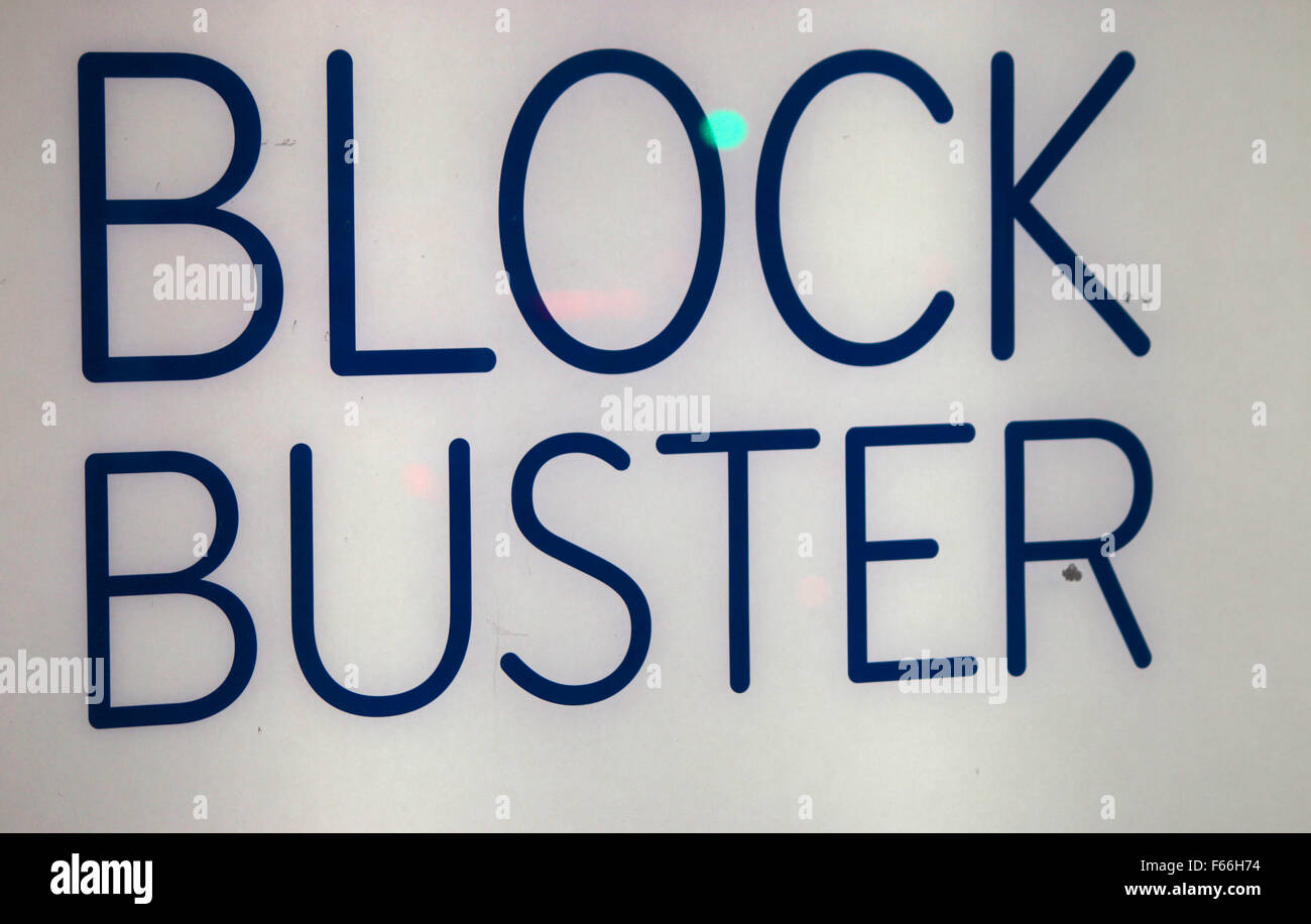 Markennamen: "Block Buster", Berlin. Stockfoto