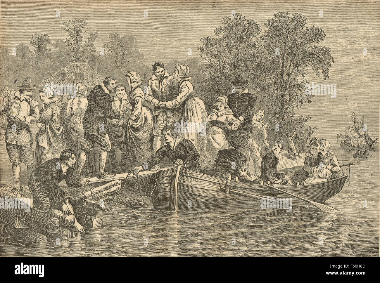Frauen für Siedler Jamestown Virginia ca. 1620-22 Stockfoto