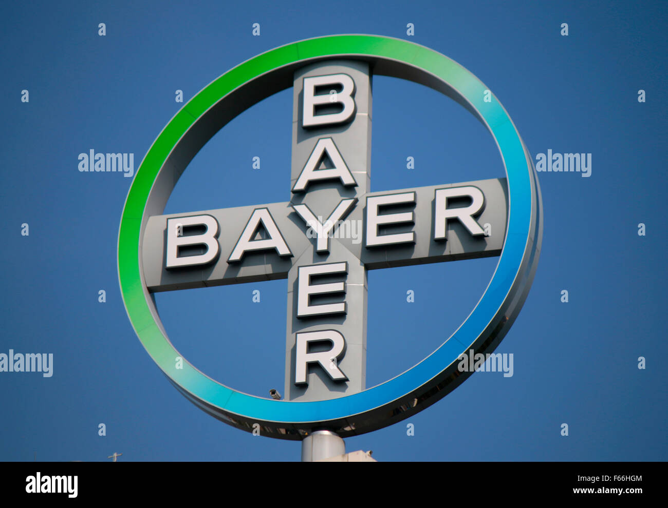 Markennamen: "Bayer AG", Berlin. Stockfoto