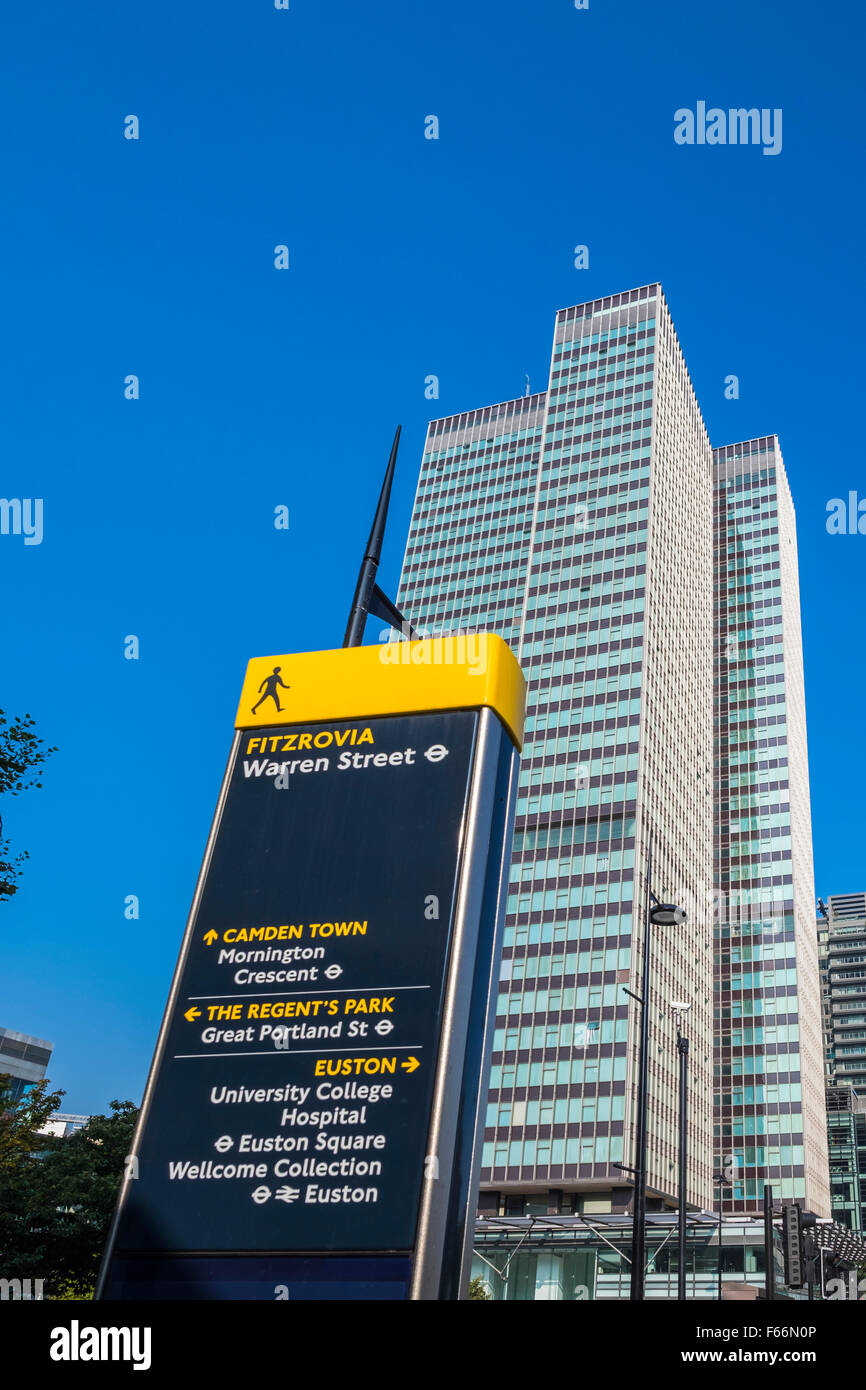 Euston Tower, London, England, Großbritannien Stockfoto