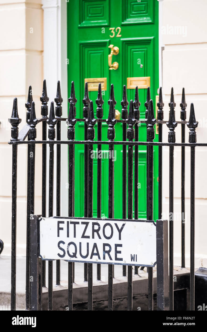 Fitzroy Square, London, England, Großbritannien Stockfoto