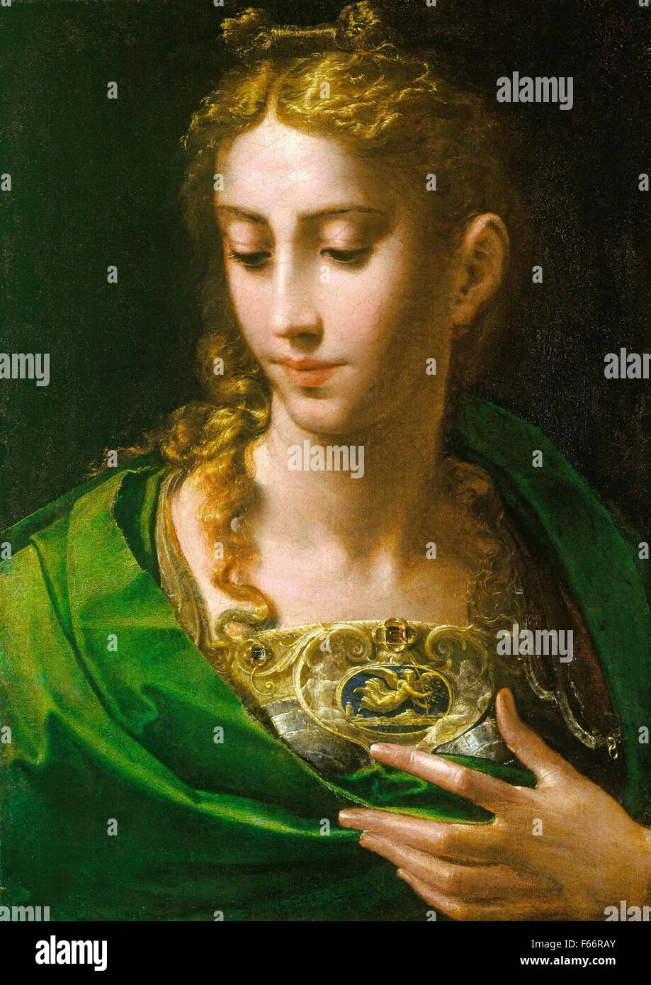 Parmigianino - Pallas Athene Stockfoto