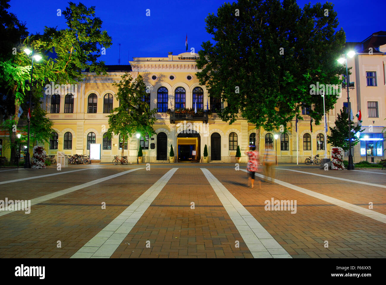 Rathaus, Bekescsaba, Békéscsaba, Ungarn Stockfoto