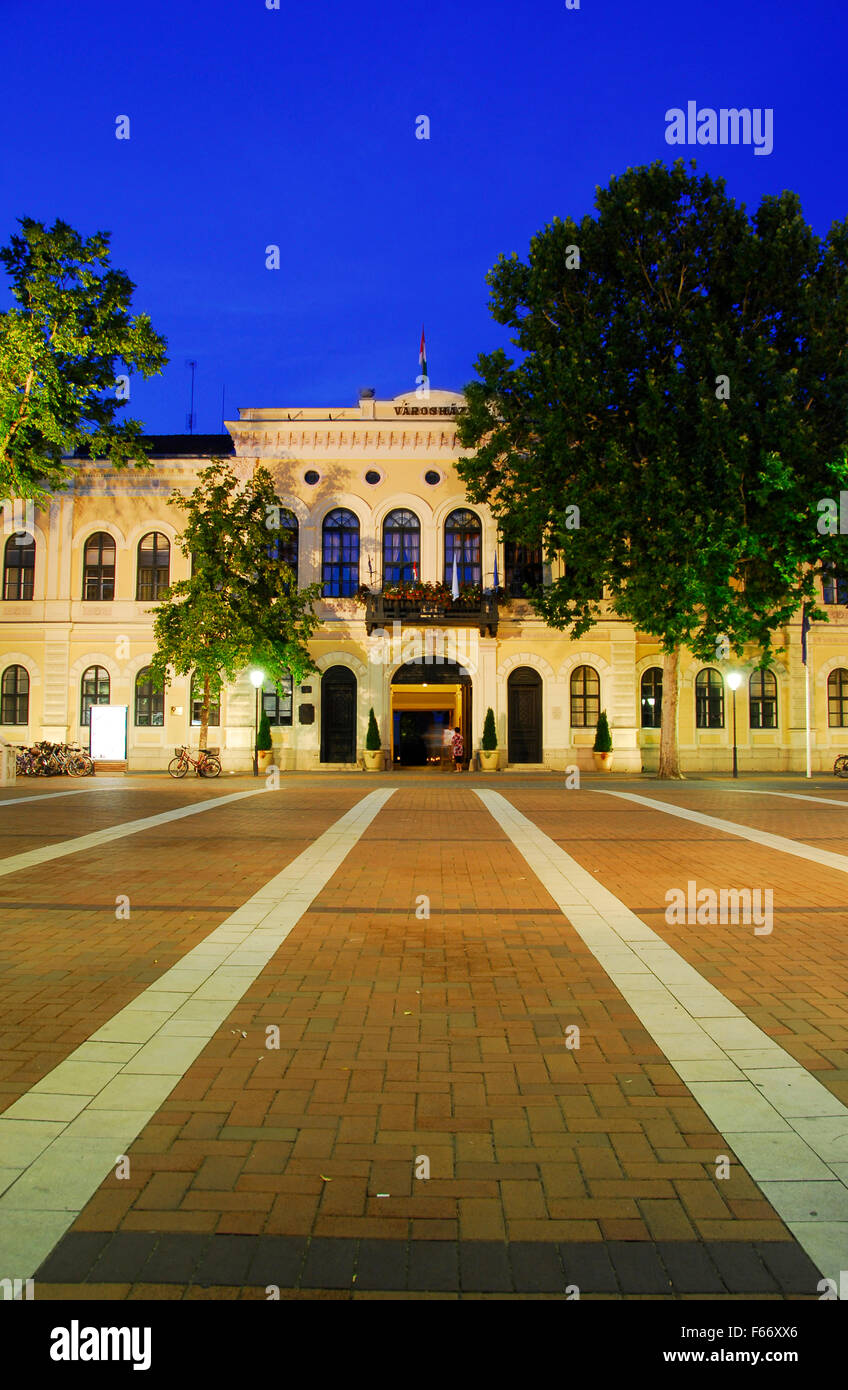 Rathaus, Bekescsaba, Ungarn Stockfoto