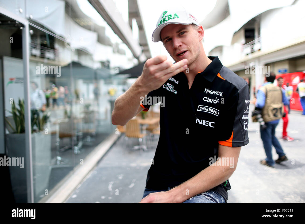 Motorsport: FIA Formula One World Championship 2015, Grand Prix von Brasilien, #27 Nico Hülkenberg (GER, Sahara Force India F1 Team) Stockfoto