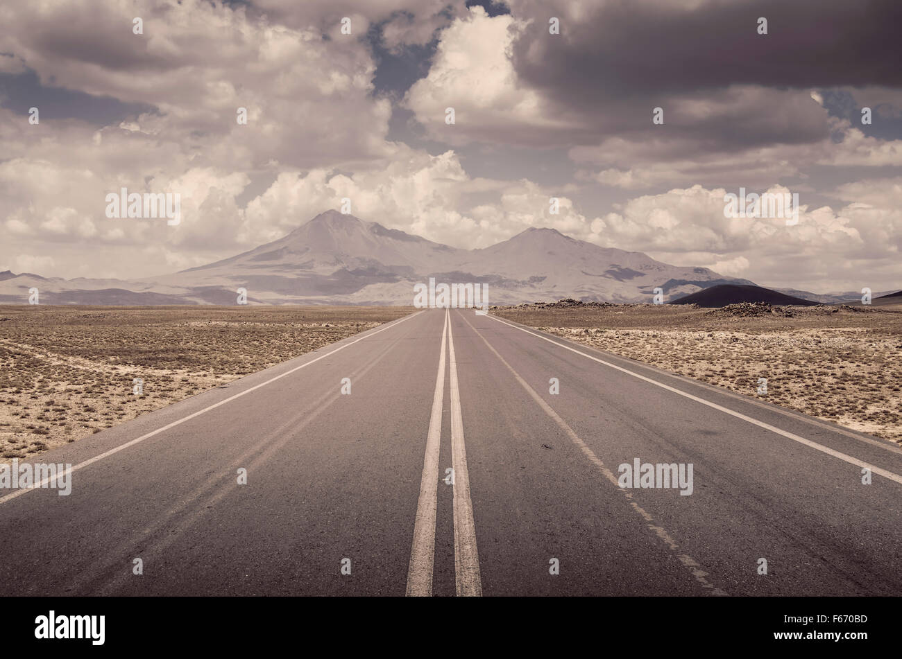 Endless Road und große skt Stockfoto