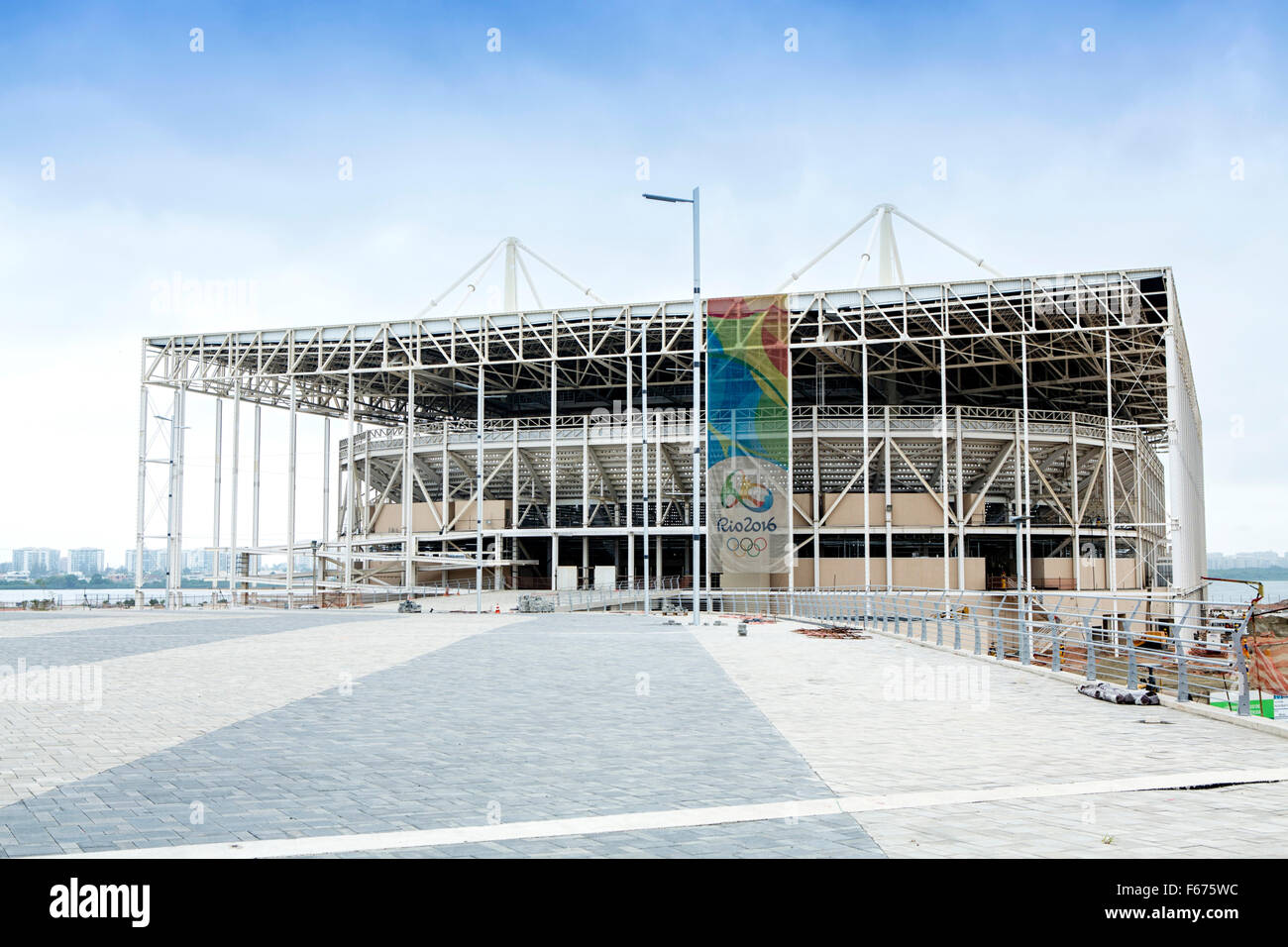 Rio De Janeiro Olympiapark in Barra da Tijuca, Rio De Janeiro Stockfoto