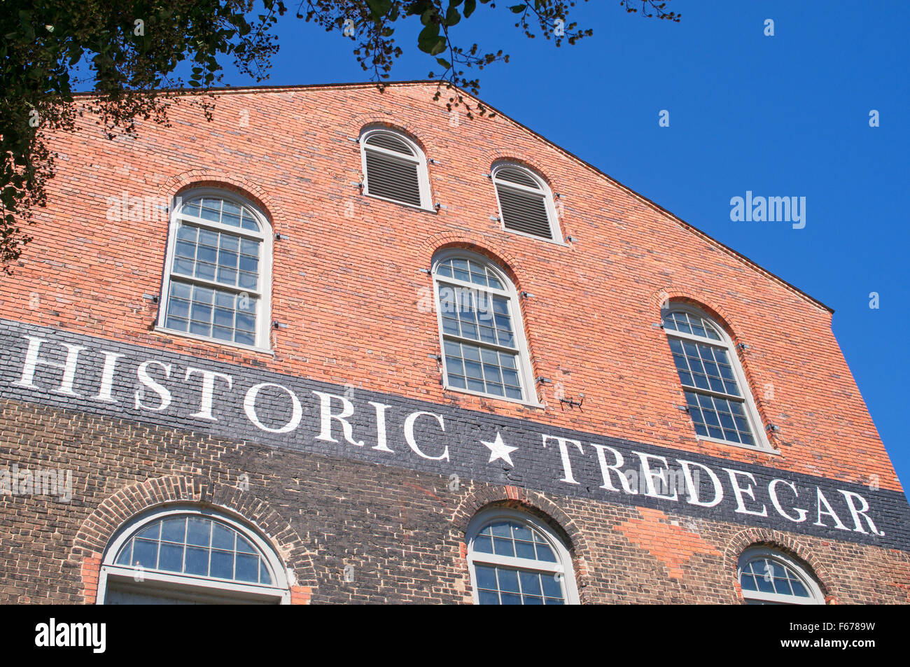 Historischen Tredegar alte Eisenhütte bauen Richmond, Virginia, USA Stockfoto