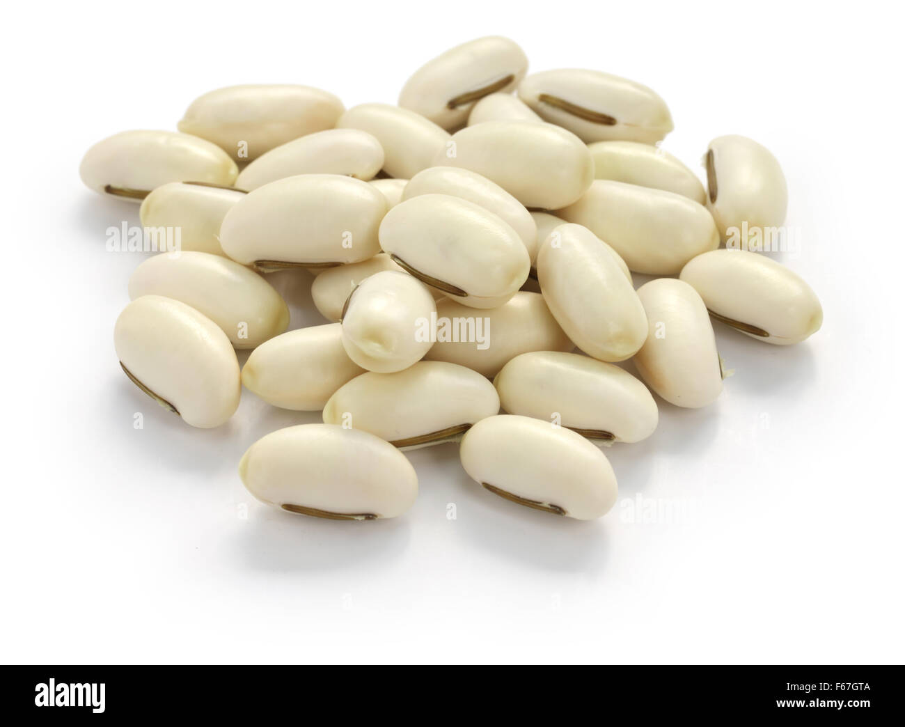SchwertBohnen isoliert auf weißem Hintergrund Stockfotografie Alamy