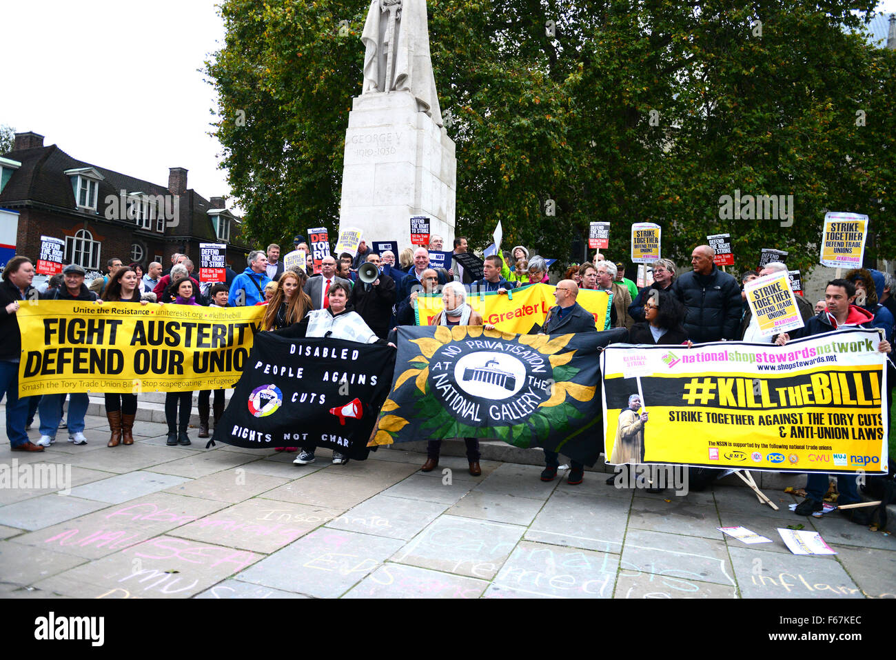 Matt Wrack (Feuerwehr Union Generalsekretär) Verknüpfungen Gewerkschaftsmitglieder bei einem Kill The Bill-Protest in an Old Palace Yard gegen nationale Gesetze, die weitere Einschränkungen Streik auferlegen würde Stimmzettel Featuring: Atmosphäre wo: London, Stockfoto