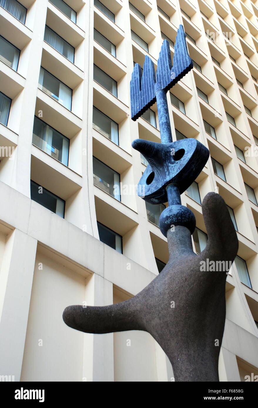 Picasso-Skulptur Stockfoto