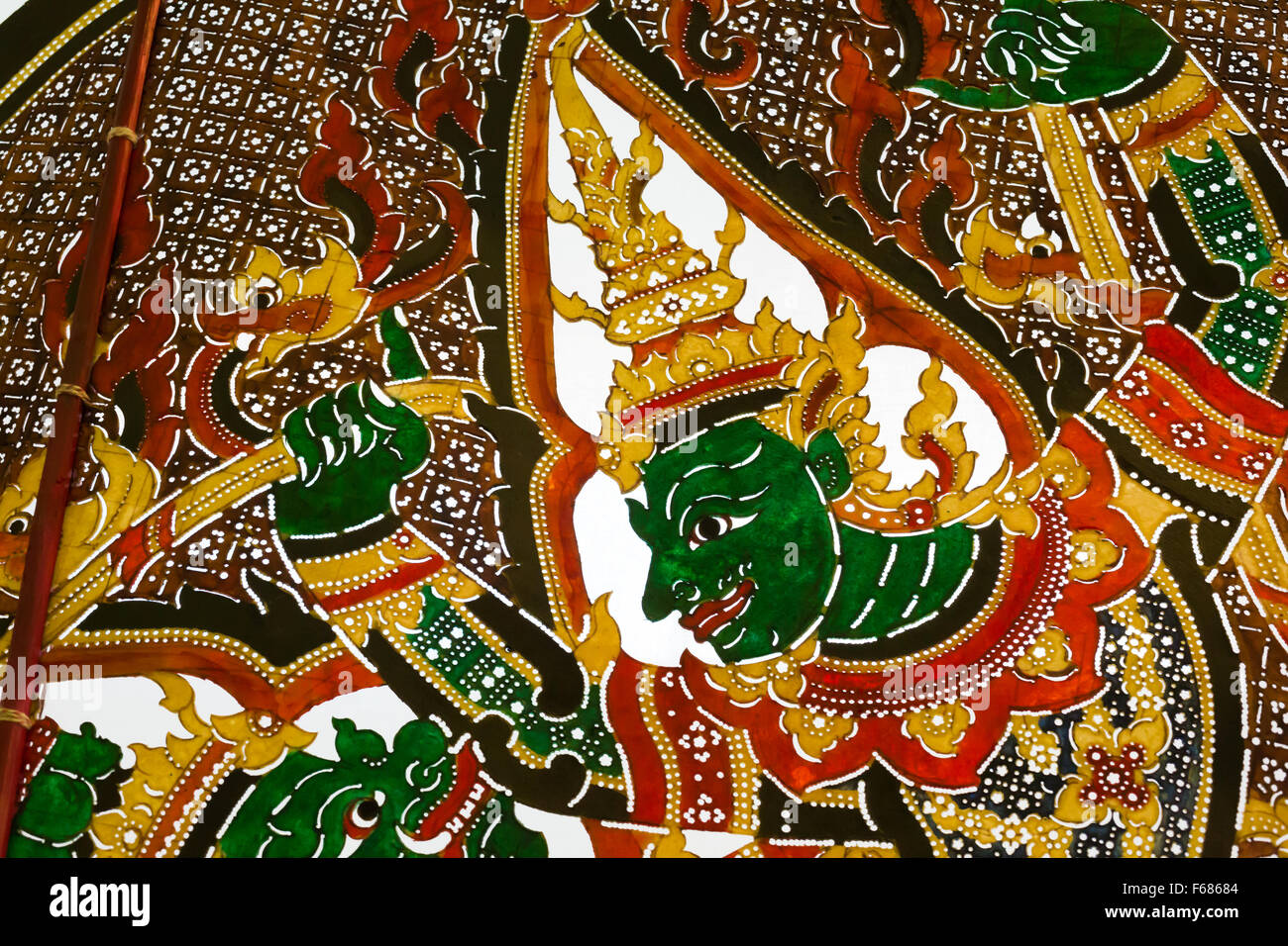 Schattenspiel des Ramayana - Ayutthaya, Thailand Stockfoto