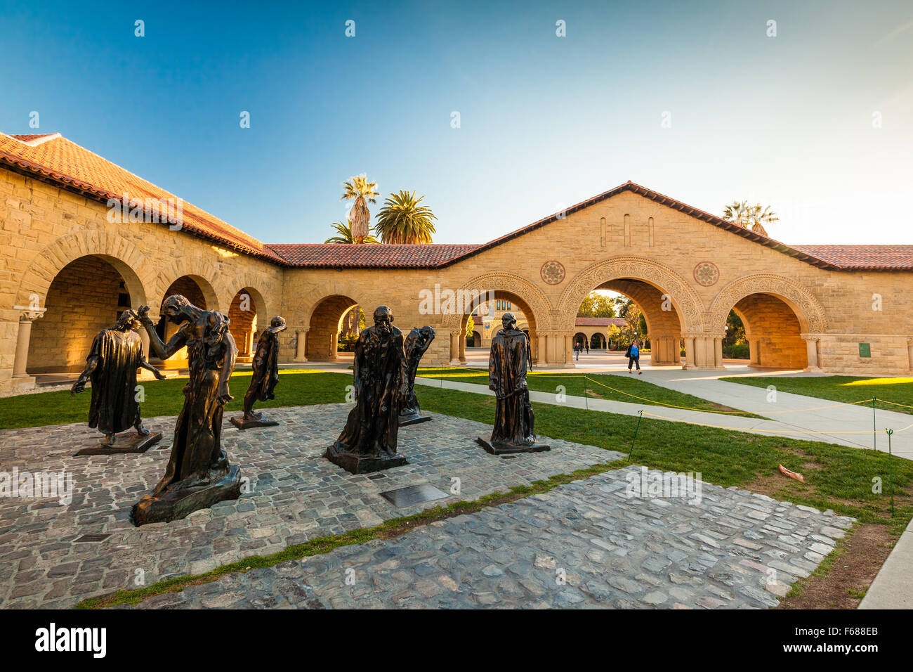 PALO ALTO, USA - 22. Oktober 2014: Stanford University und Park. Stanford University ist eine der weltweit führenden Forschungs- und Lehren Stockfoto